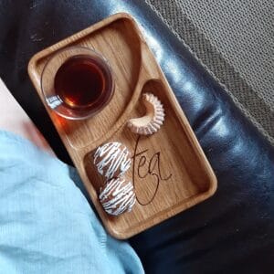 Поднос деревянный «Для подачи чая».